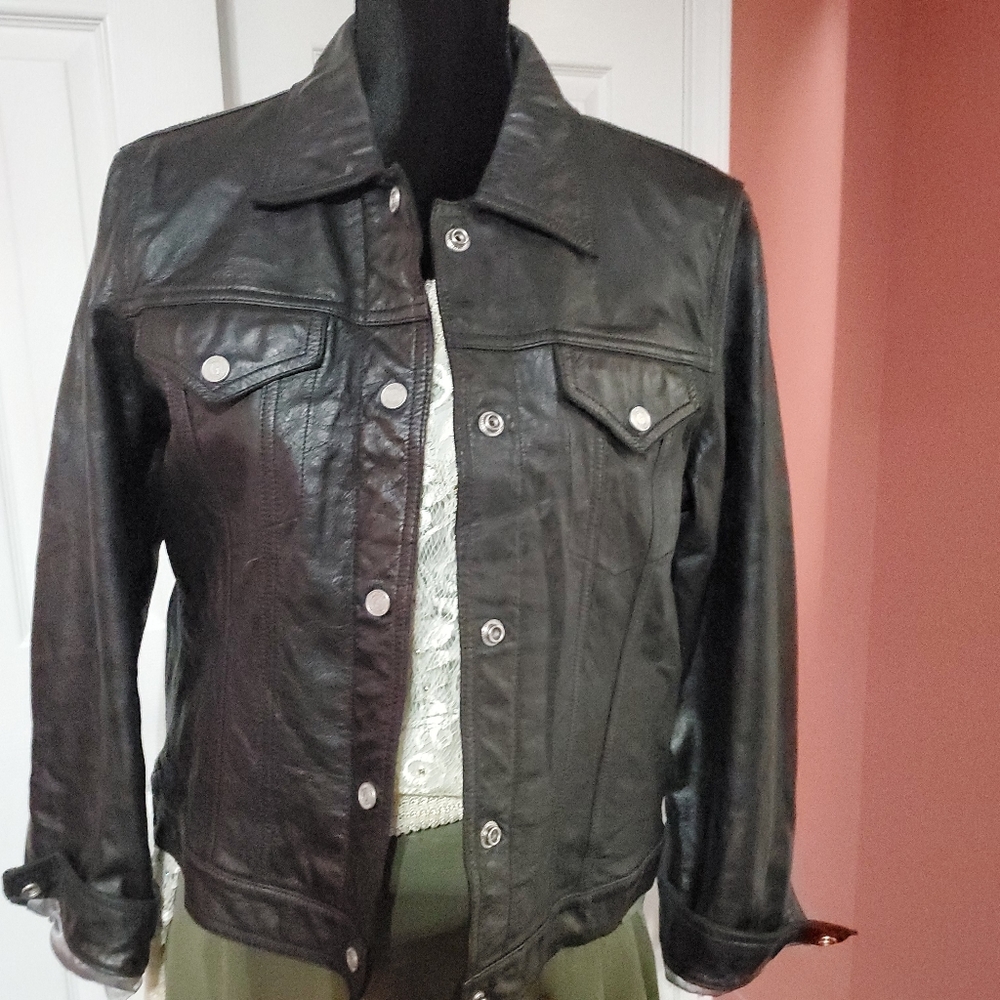 Leather jacket
